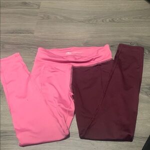 Champion Pink and Maroon Kids Leggings*